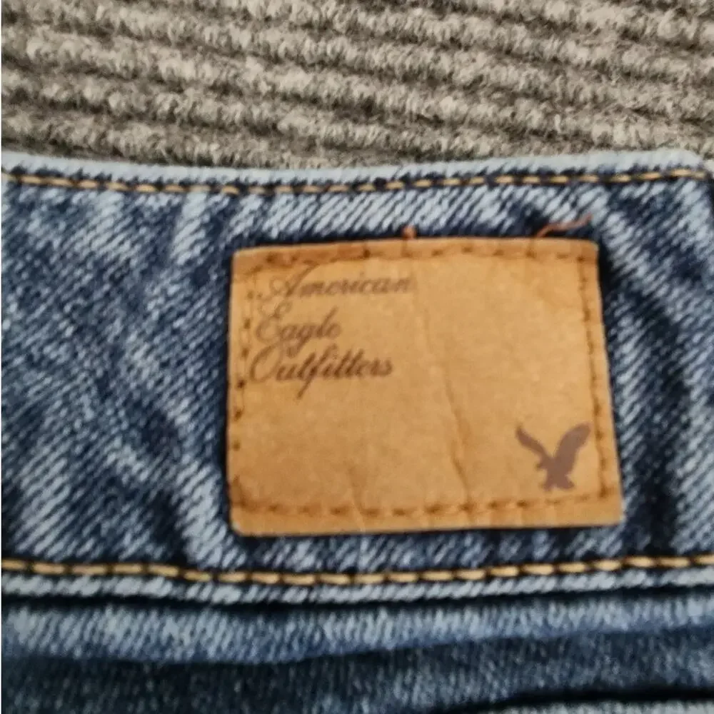 American Eagle Outfitters Womens 10 Artist Double Button Blue Denim Jeans